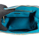 Miu Miu Blue Leather City Handbag