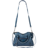 Balenciaga Blue Leather City Handbag