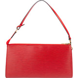 Louis Vuitton Rouge Epi Leather Pochette Accessoire Handbag
