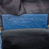 Balenciaga Blue Leather City Handbag