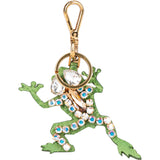 Miu Miu Rare Green Frog Crystal Pendant