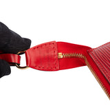 Louis Vuitton Rouge Epi Leather Pochette Accessoire Handbag