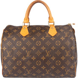 Louis Vuitton Canvas Monogram Speedy 30 Handbag