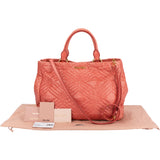 Miu Miu Quilted Pink Leather Handbag