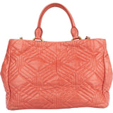 Miu Miu Quilted Pink Leather Handbag