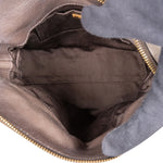 Miu Miu Grey Leather City Handbag - vintageandkickz