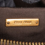 Miu Miu Grey Leather City Handbag - vintageandkickz