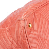 Miu Miu Quilted Pink Leather Handbag