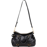 Miu Miu Black Leather City Handbag
