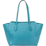 Gucci Blue Leather Swing Shoulder Bag