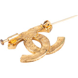 Chanel Golden Crystal Mini Brooch