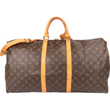 Louis Vuitton Canvas Monogram Keepall 55 Bandouliere