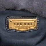 Miu Miu Black Leather City Handbag