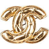 Chanel CC Matelasse Coco Brooch