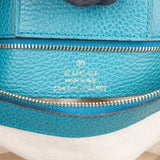 Gucci Blue Leather Swing Shoulder Bag