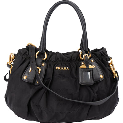Prada Black Nylon City Handbag