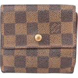 Louis Vuitton Damier Ebene Monogram Elise Wallet