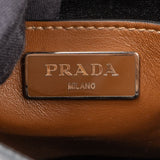 Prada Brown Soft Calf Fringe Bucket Handbag