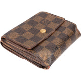 Louis Vuitton Damier Ebene Monogram Elise Wallet