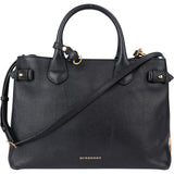 Burberry Black Leather Banner Handbag