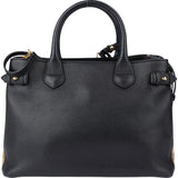 Burberry Black Leather Banner Handbag