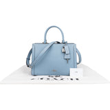 Prada Blue Leather Zoe Carryall Handbag