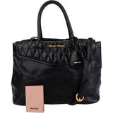 Miu Miu Quilted Leather City Handbag