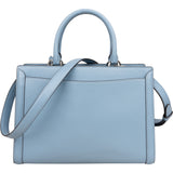 Prada Blue Leather Zoe Carryall Handbag