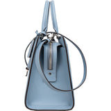 Prada Blue Leather Zoe Carryall Handbag