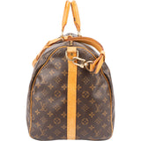 Louis Vuitton Canvas Monogram Keepall 55 Bandouliere