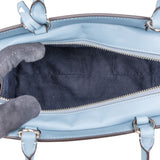 Prada Blue Leather Zoe Carryall Handbag