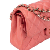 Chanel Quilted Caviar Leather Small Double Flap Crossbody Bag
