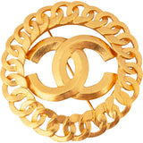 Chanel Golden Chain CC Brooch
