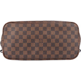 Louis Vuitton Damier Ebene Monogram Neverfull MM Shopper Handbag