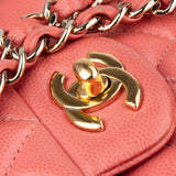 Chanel Quilted Caviar Leather Small Double Flap Crossbody Bag