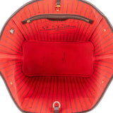 Louis Vuitton Damier Ebene Monogram Neverfull MM Shopper Handbag