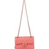 Chanel Quilted Caviar Leather Small Double Flap Crossbody Bag