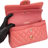 Chanel Quilted Caviar Leather Small Double Flap Crossbody Bag