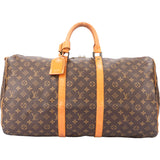 Louis Vuitton Canvas Monogram Keepall 55