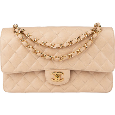 Chanel Quilted Caviar Leather Medium Double Flap Crossbody bag