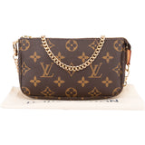 Louis Vuitton Canvas Monogram Mini Pochette Accessoire Shoulder Bag