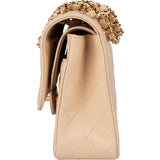 Chanel Quilted Caviar Leather Medium Double Flap Crossbody bag