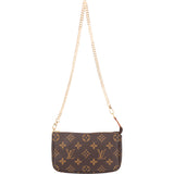 Louis Vuitton Canvas Monogram Mini Pochette Accessoire Shoulder Bag