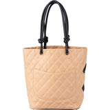 Chanel Quilted Lambskin Cambon Handbag