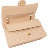 Chanel Quilted Caviar Leather Medium Double Flap Crossbody bag