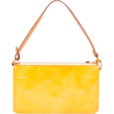 Louis Vuitton Yellow Vernis Monogram Lexington Handbag
