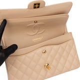 Chanel Quilted Caviar Leather Medium Double Flap Crossbody bag