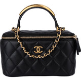 Chanel Quilted Lambskin Vanity Crossbody Bag
