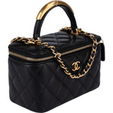Chanel Quilted Lambskin Vanity Crossbody Bag