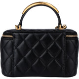 Chanel Quilted Lambskin Vanity Crossbody Bag